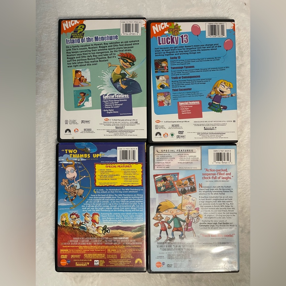 Nickelodeon DVD four pack hey Arnold wild Thornberrys - Picture 2 of 2